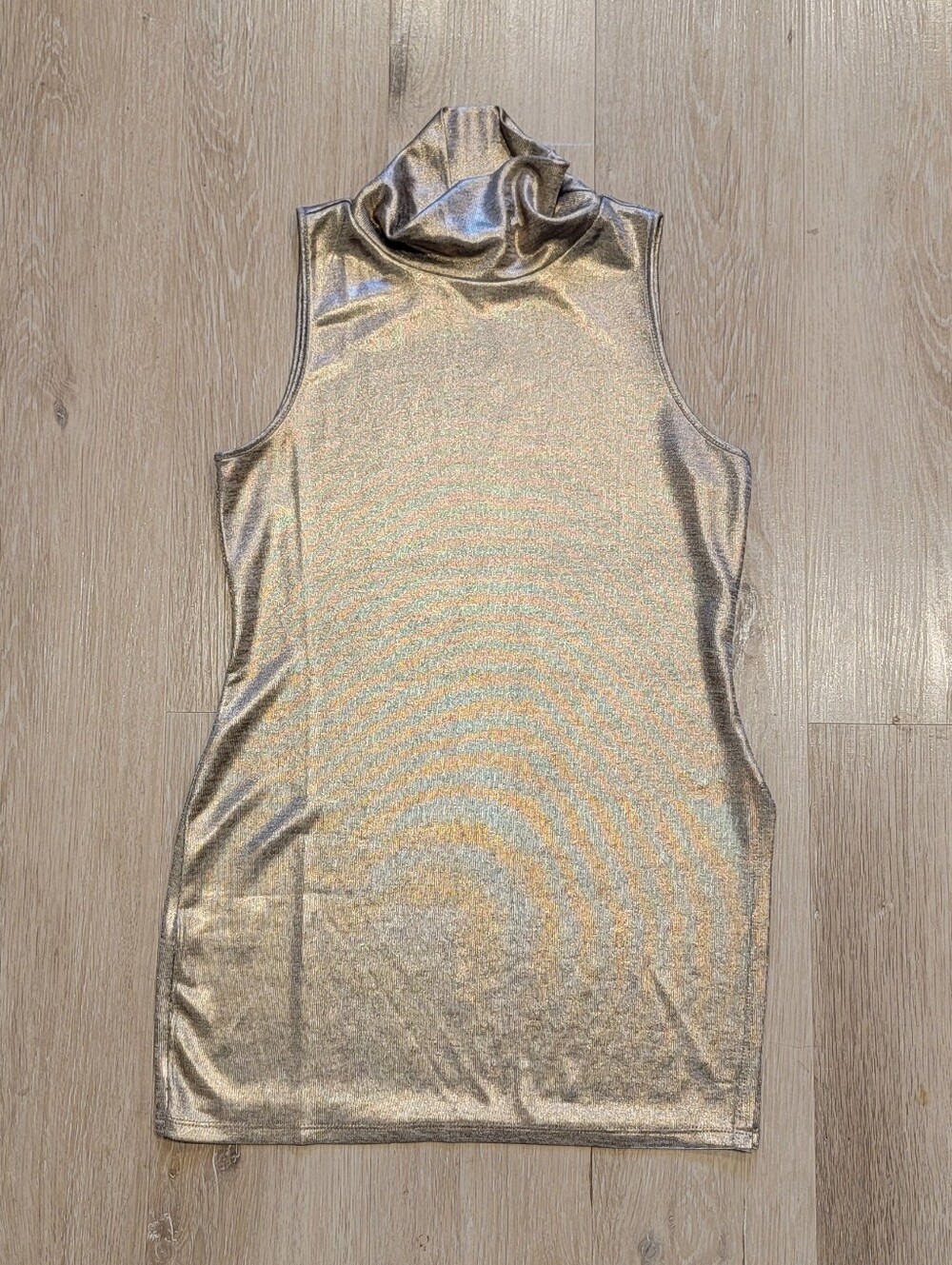 Lovers & Friends gold shimmer top